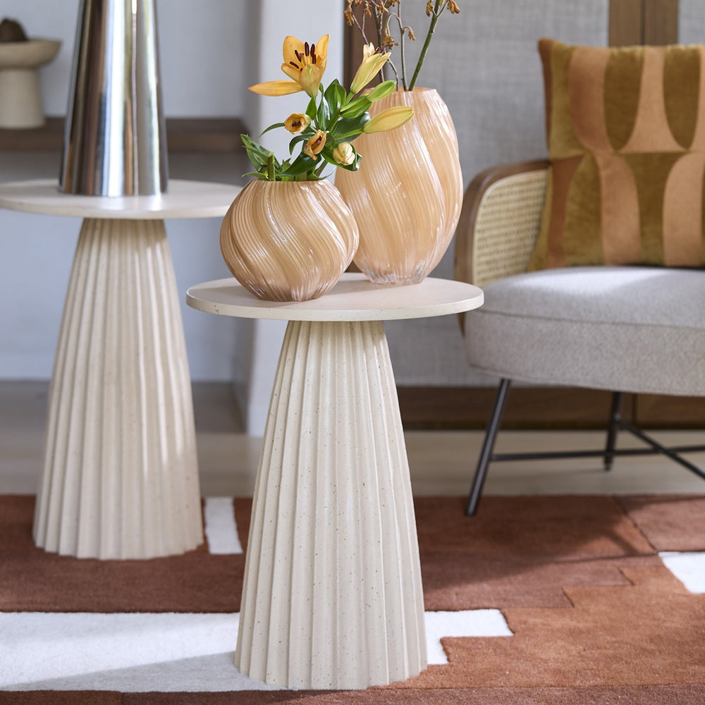 Veglia Tall Side Table - Sand Light & Living 2