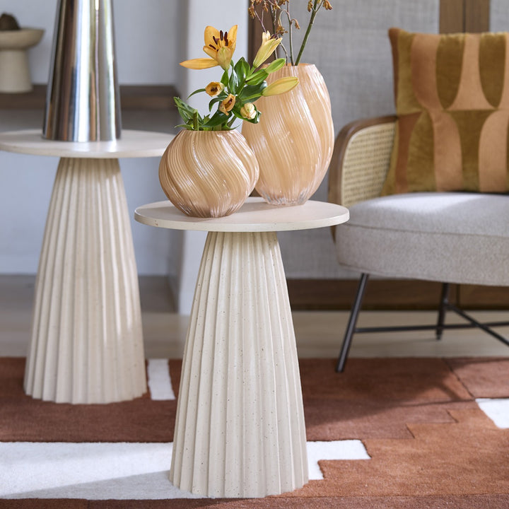 Veglia Tall Side Table - Sand Light & Living 2