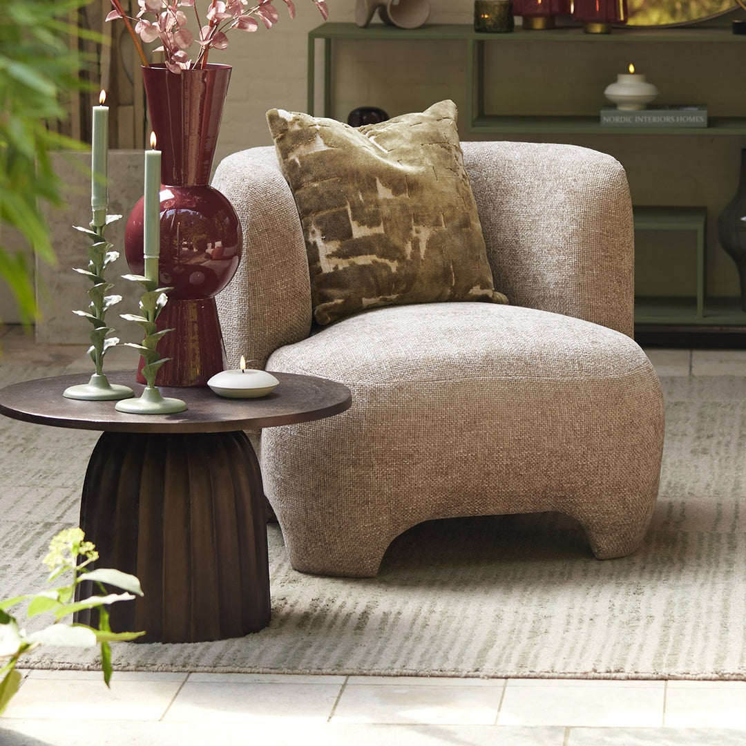 Veglia Side Table - Dark Brown Light & Living 14