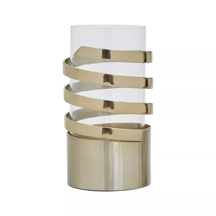 Amreli Hurricane Candle Holder - Gold