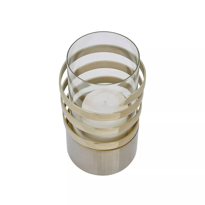 Amreli Hurricane Candle Holder - Gold