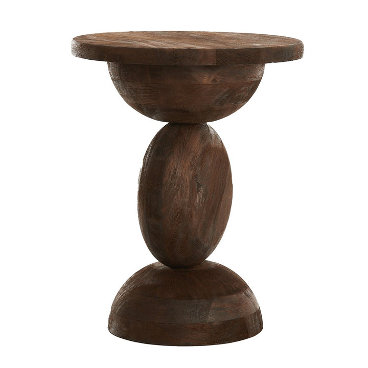 Mirto Wooden Side Table - Dark Brown Light & Living 4