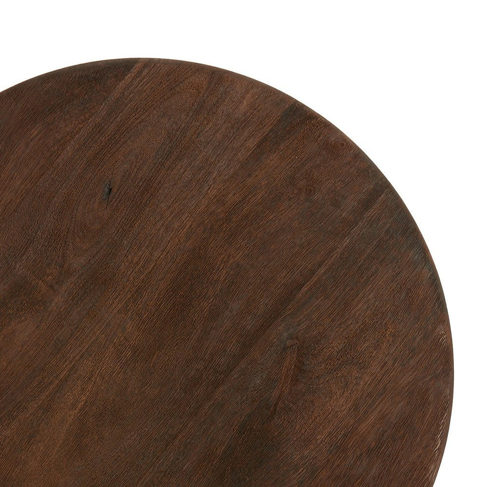 Mirto Wooden Side Table - Dark Brown Light & Living 5