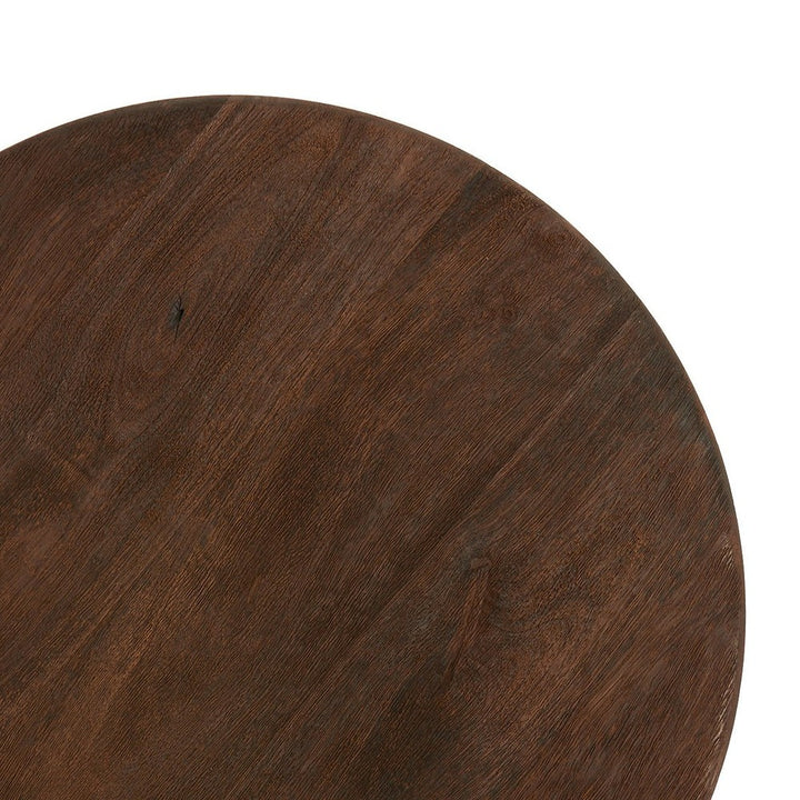 Mirto Wooden Side Table - Dark Brown Light & Living 5