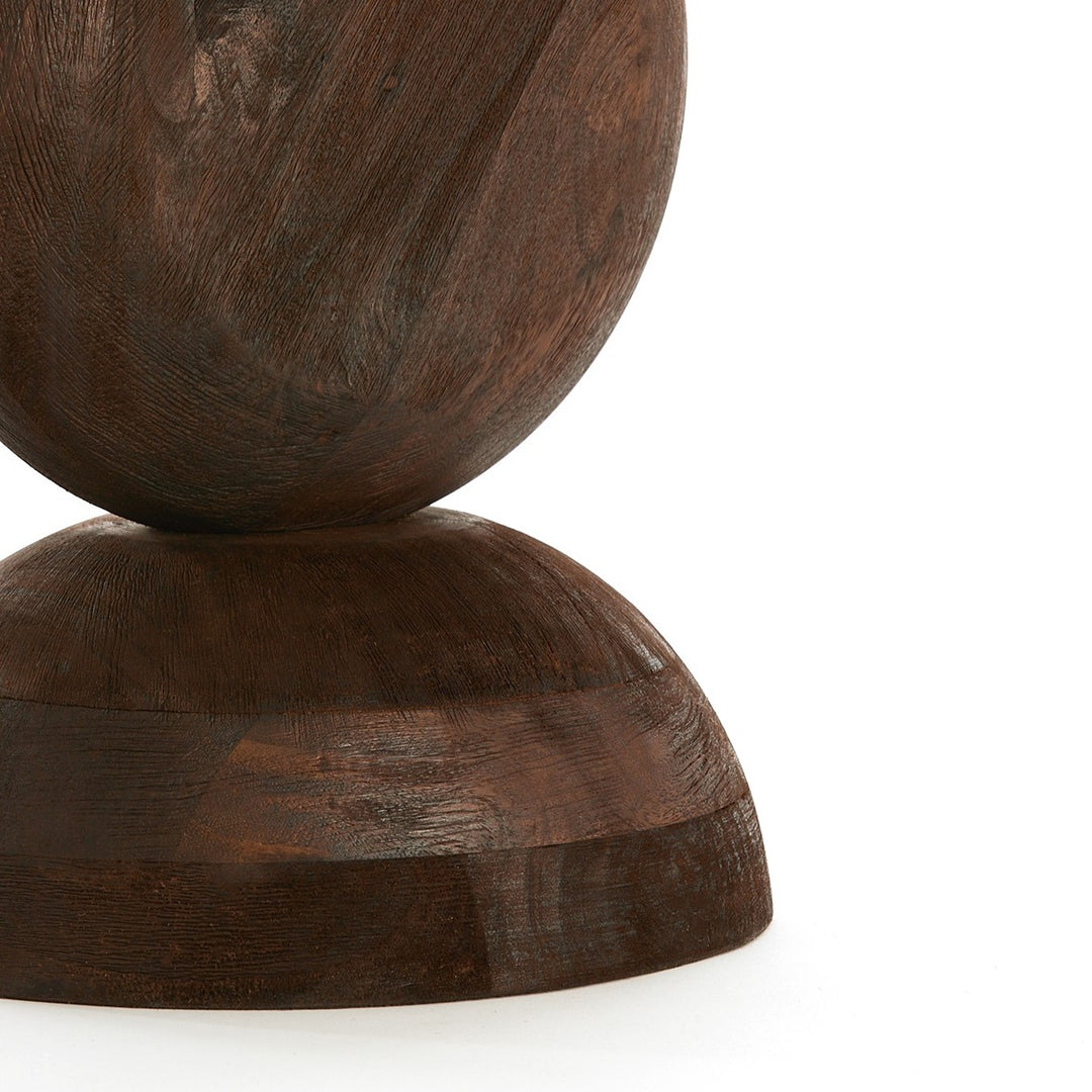 Mirto Wooden Side Table - Dark Brown Light & Living 7