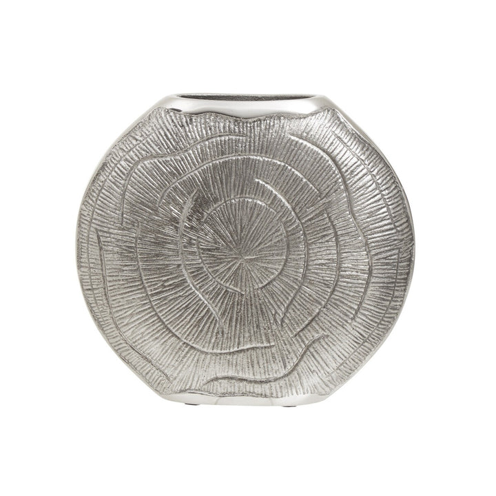 Silva Small Oak Effect Vase - Silver Finish Premier 7