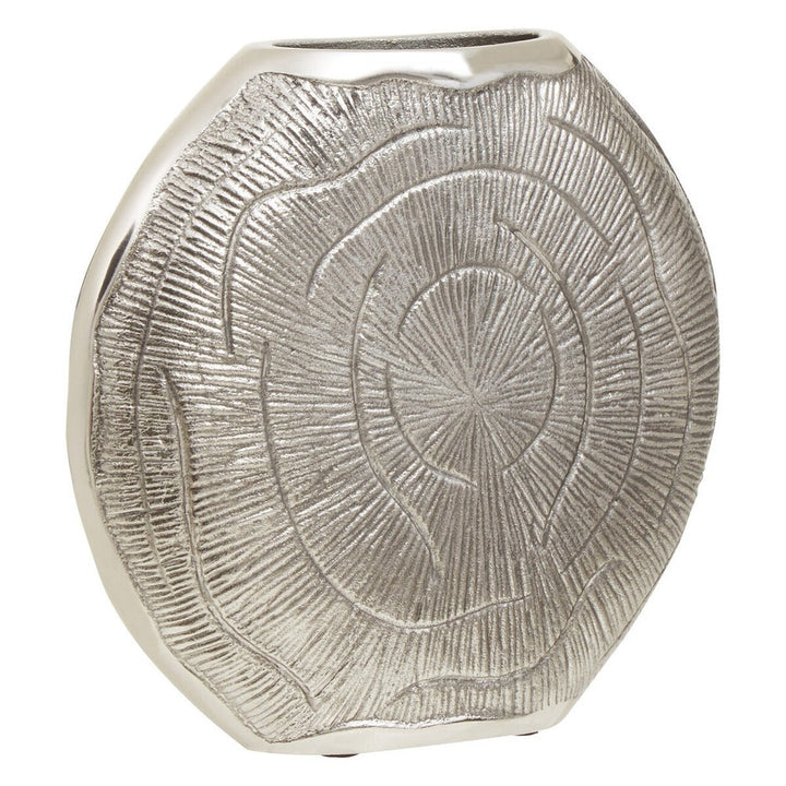 Silva Small Oak Effect Vase - Silver Finish Premier 4