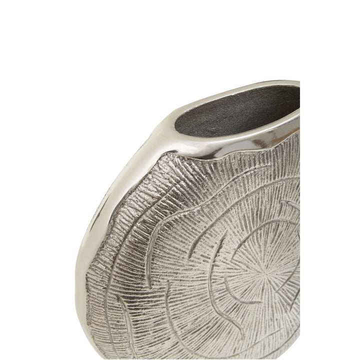 Silva Small Oak Effect Vase - Silver Finish Premier 5