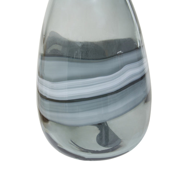 Halla Medium Bottle Vase - Grey Premier 11
