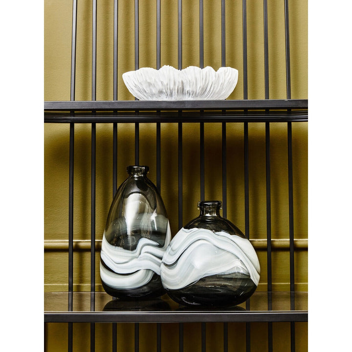 Halla Medium Bottle Vase - Grey Premier 6