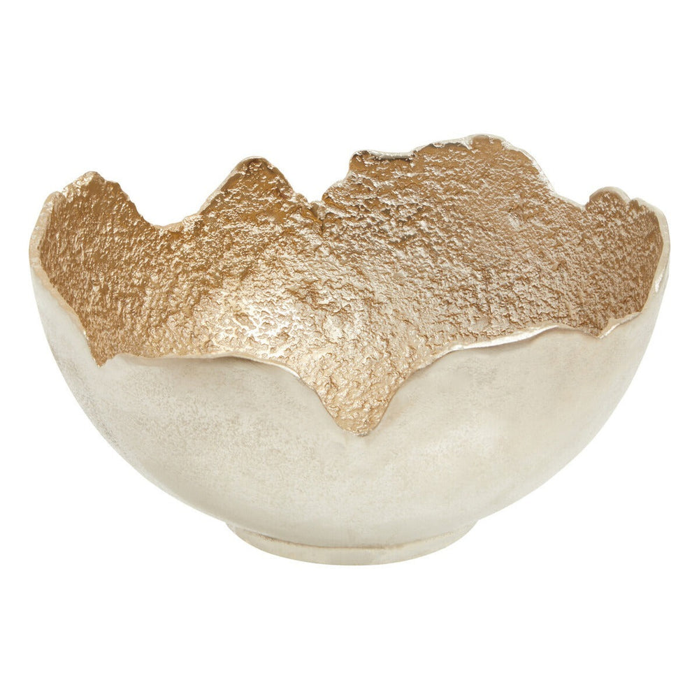 Dion Large Two Toned Silver & Gold Finish Bowl | Outlet Olivia's 2