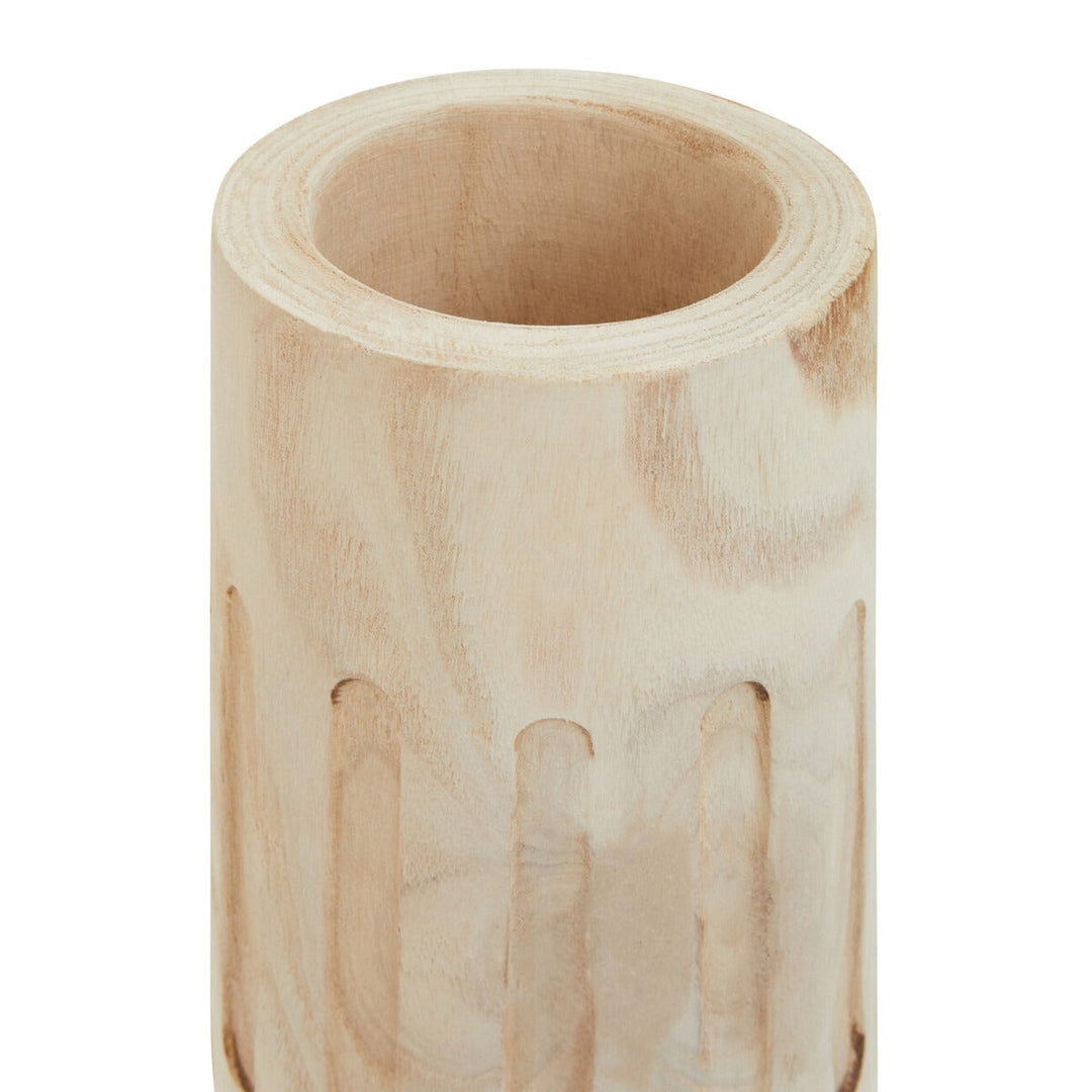 Arlo Engraved Wooden Vase - Natural Premier 3
