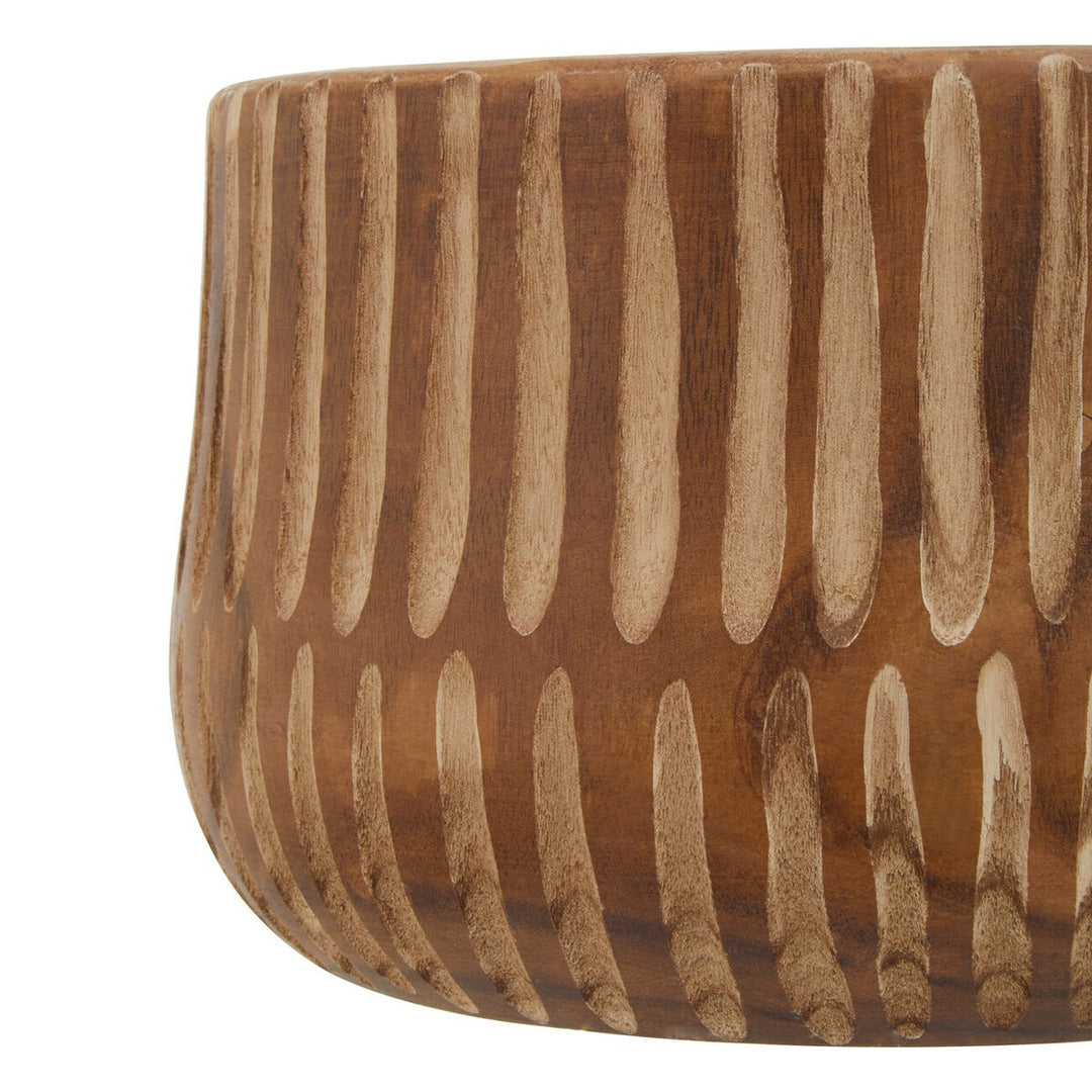 Arlo Large Wooden Planter - Brown & Natural Premier 4