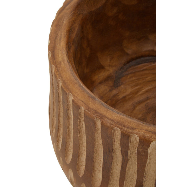 Arlo Large Wooden Planter - Brown & Natural Premier 5