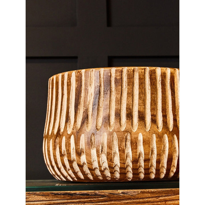 Arlo Large Wooden Planter - Brown & Natural Premier 3