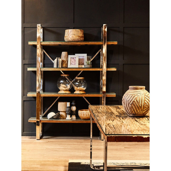 Arlo Large Wooden Planter - Brown & Natural Premier 2