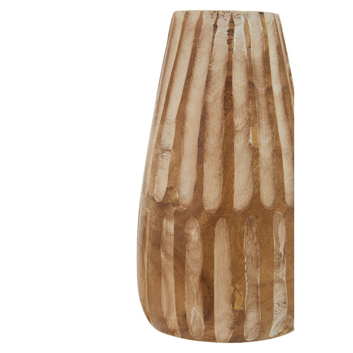 Arlo Large Wooden Engraved Vase Premier 4