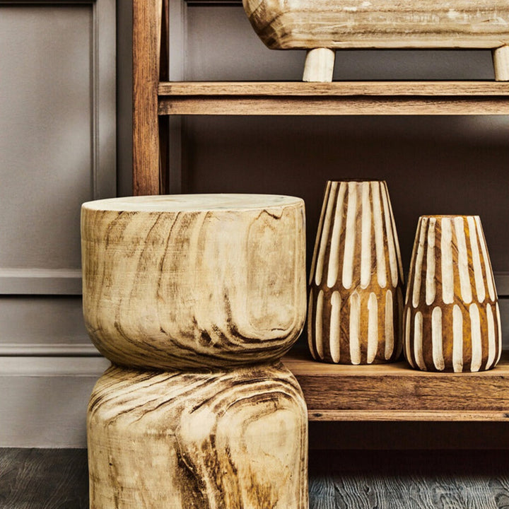 Arlo Large Wooden Engraved Vase Premier 2