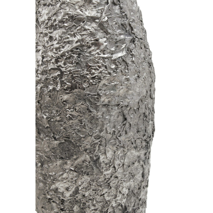 Akola Large Textured Metal Vase - Silver Premier 3