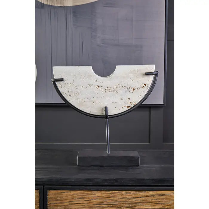 Tibor Small Sculpture - Travertine Premier 2