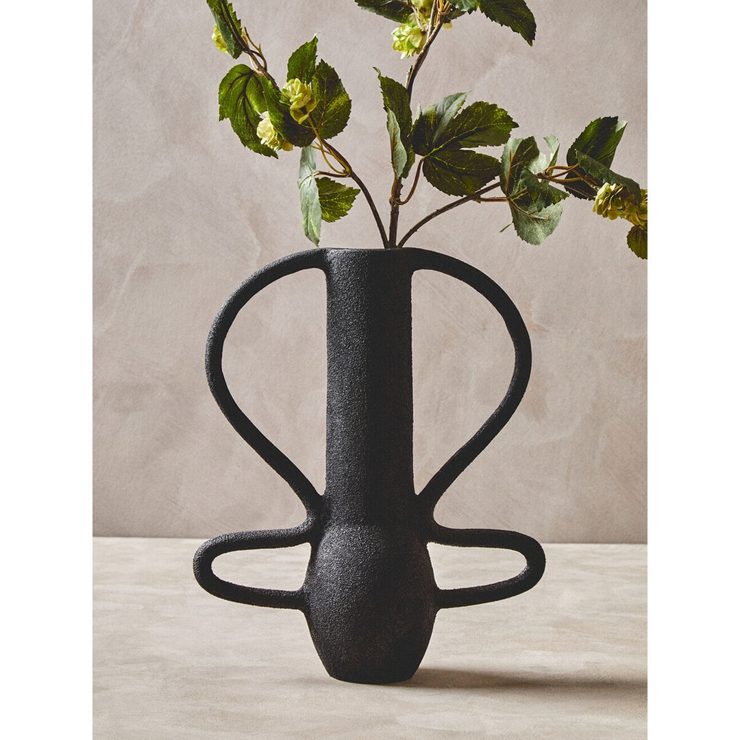 Deriva Large Textured Vase - Black Premier 3