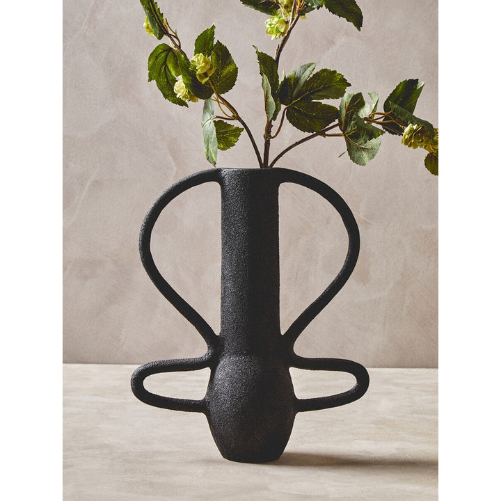 Deriva Large Textured Vase - Black Premier 3