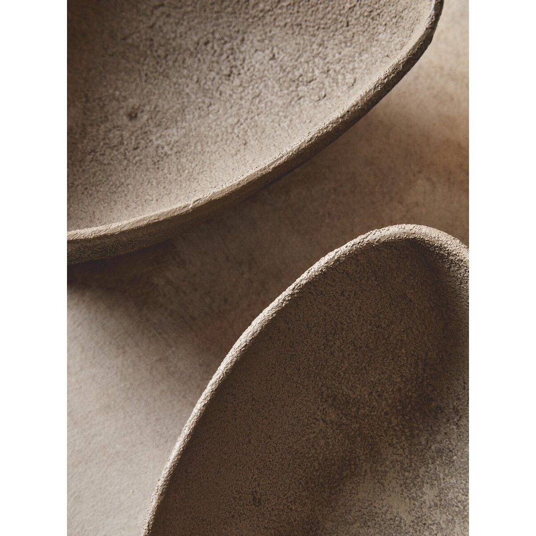 Deriva Set of 2 Textured Bowls - Grey Premier 4