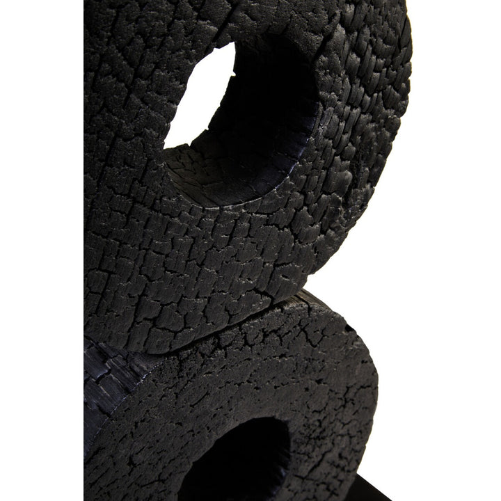 Fidel Large Charred Log Candle Holder - Black Mango Wood Premier 7