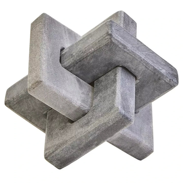 Nason Grey Marble Knot Sculpture Decorative Sculpture
