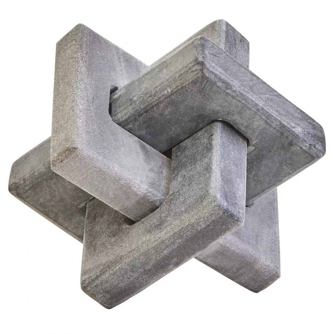 Nason Grey Marble Knot Sculpture Decorative Sculpture