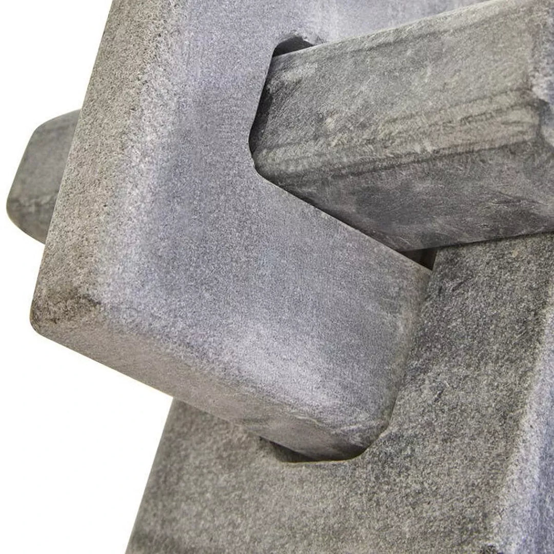 Nason Grey Marble Knot Sculpture Decorative Sculpture
