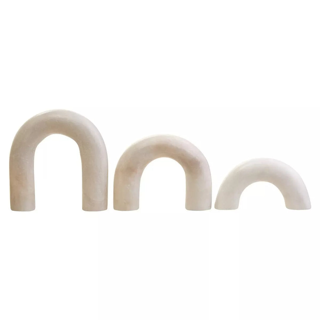 Nason White Marble Three Arch Decorative Sculpture