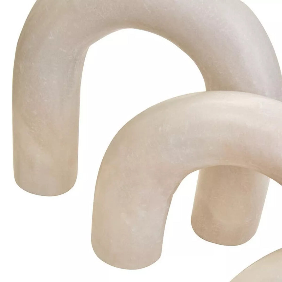 Nason White Marble Three Arch Decorative Sculpture