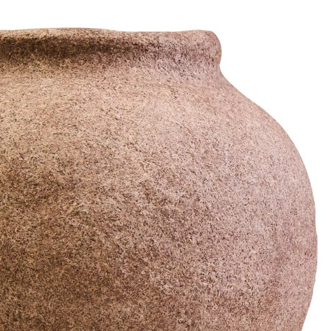 Sanai Cotton Mache & Coco Shell Round Vase