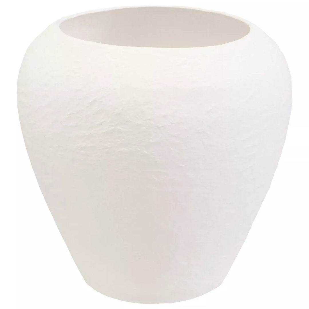 Sanai Cotton Mache Large Planter - White