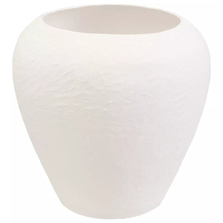 Sanai Cotton Mache Large Planter - White