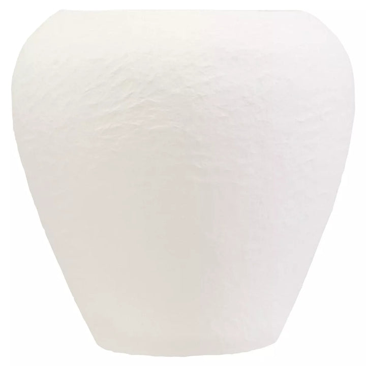 Sanai Cotton Mache Large Planter - White