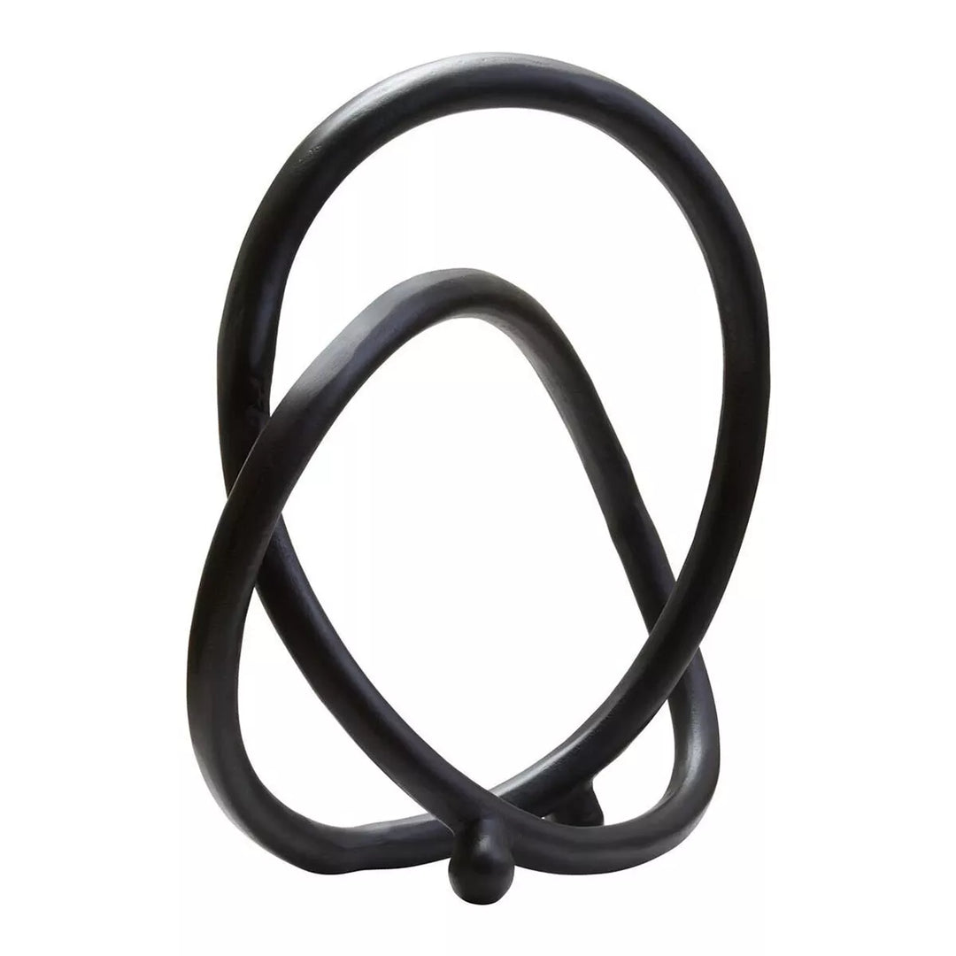 Prato Finish Twist Sculpture - Matte Black Nickel