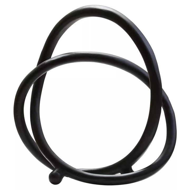 Prato Finish Twist Sculpture - Matte Black Nickel
