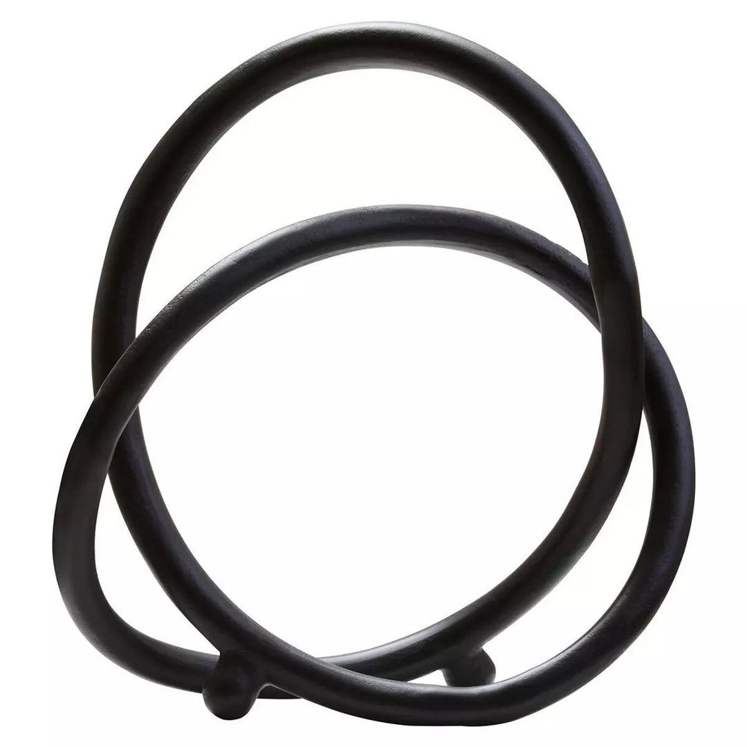 Prato Finish Twist Sculpture - Matte Black Nickel