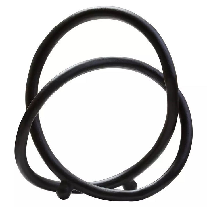Prato Finish Twist Sculpture - Matte Black Nickel
