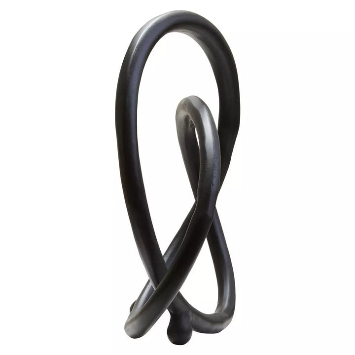Prato Finish Twist Sculpture - Matte Black Nickel