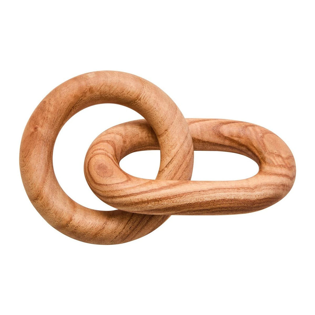 Cato Wooden Link Chain Scuplture - Natural