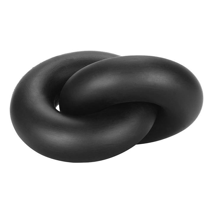 Cato Wooden Knot Chain Scuplture - Black