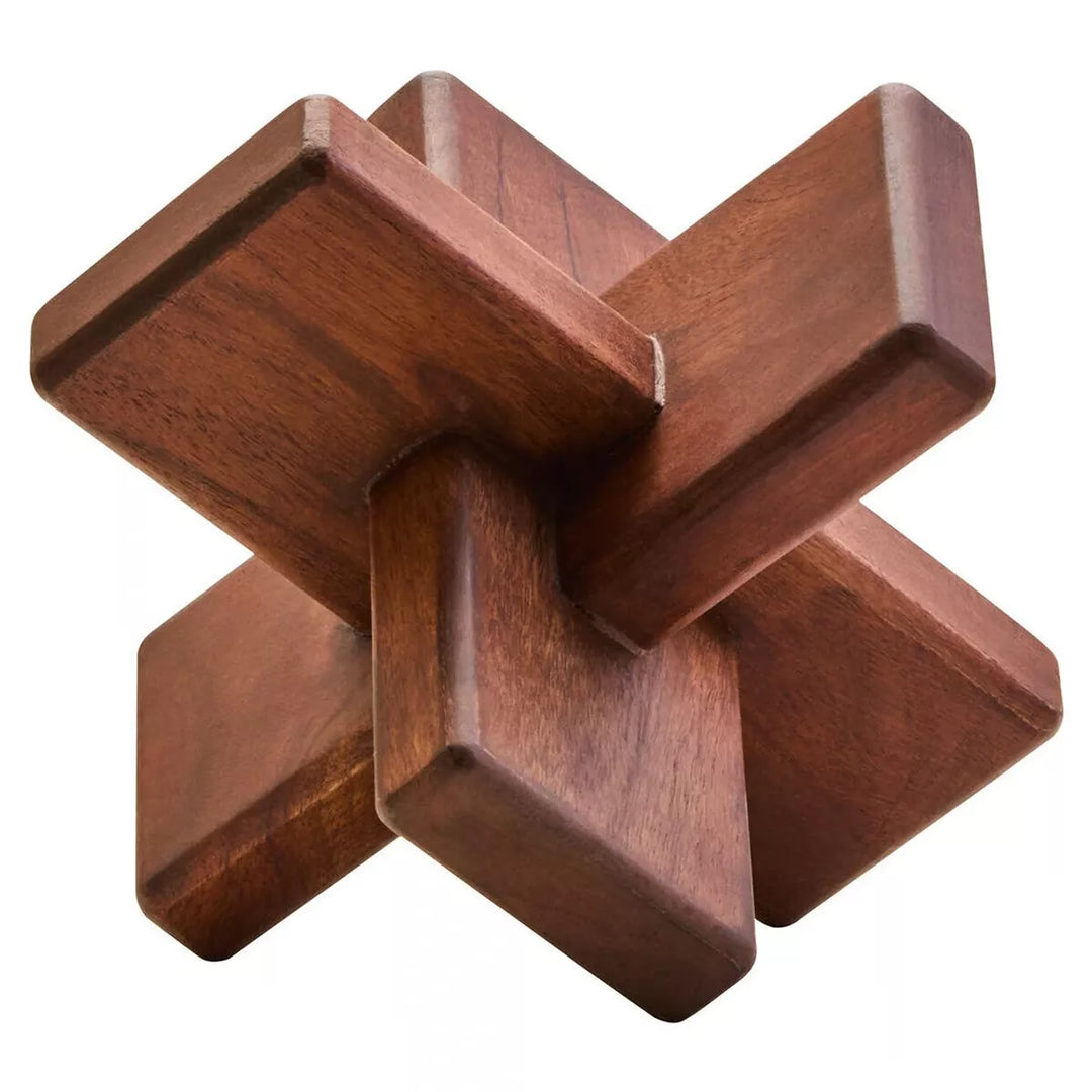 Cato Brown Wood Abstract Sculpture