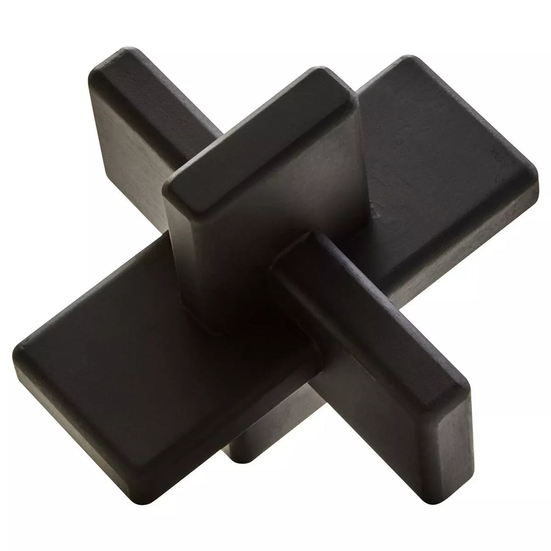 Cato Black Wood Abstract Sculpture