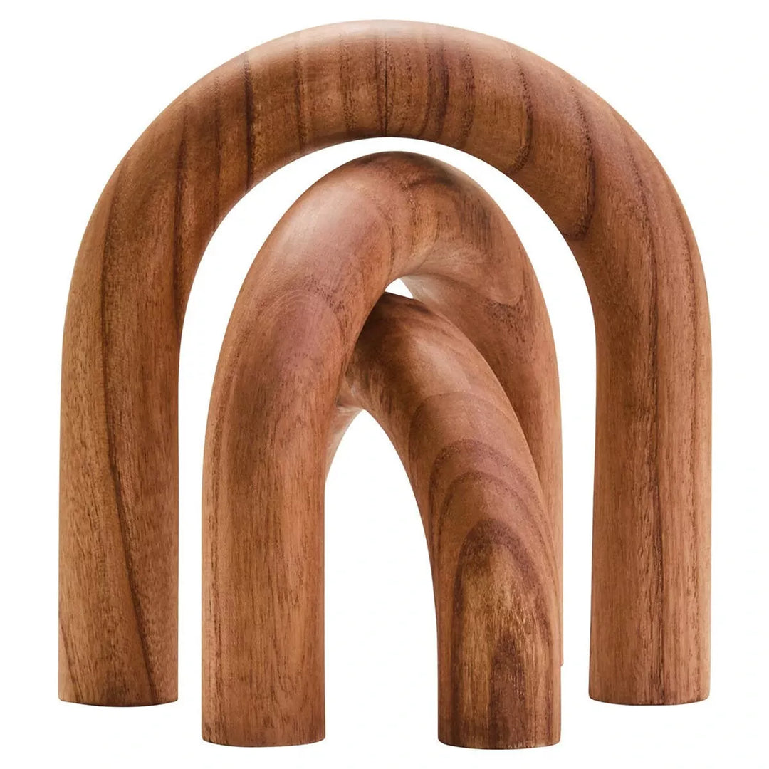 Cato Natural Wood 3 Arch Sculpture