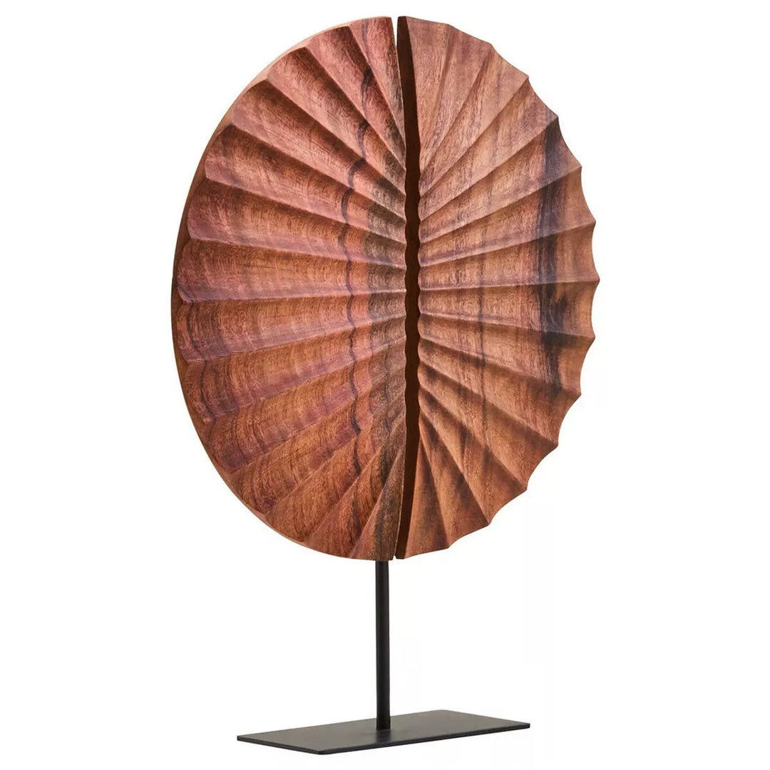 Westo Brown Wood Black Base Sculpture