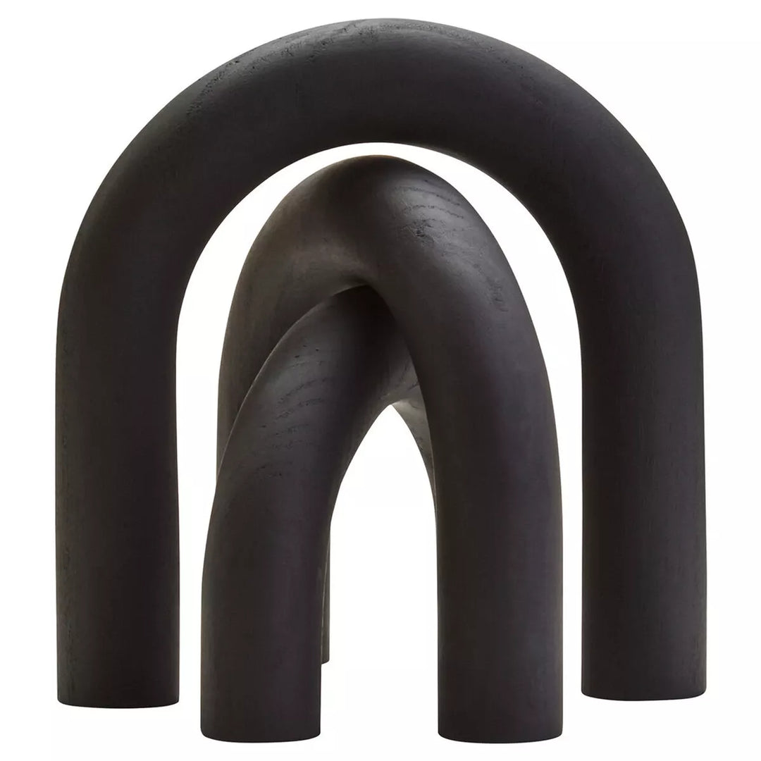 Cato Black Wood 3 Arch Sculpture