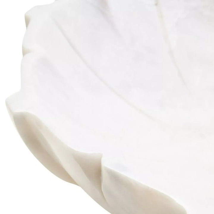 Zoro Marble Lotus Bowl - White